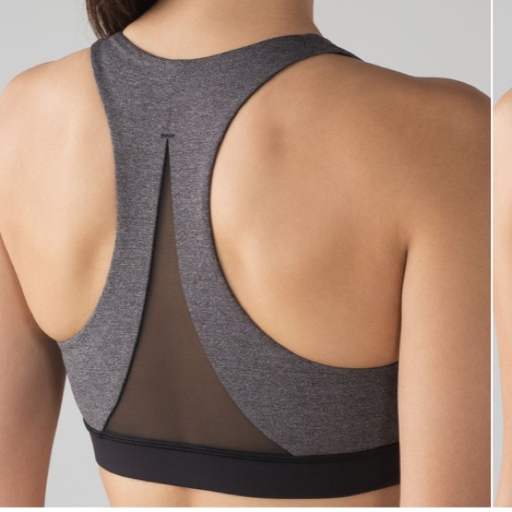 NWOT Lululemon Invigorate Bra In Heathered black